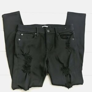 NWOT Express Black Stretch Mid Rise Legging Jeans Regular Length Size 6 Regular